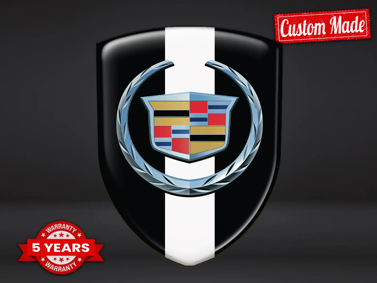 Cadillac Domed Decals Edition Universal Tuning High Quality ST